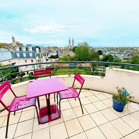 Calme Avec Balcon Prive & Vue Sur Apartman *