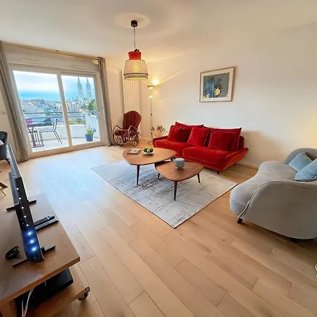 Résidence Calme Avec Balcon Privé&vue Sur Caen