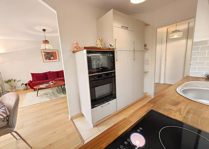 Calme Avec Balcon Prive & Vue Sur Apartman *