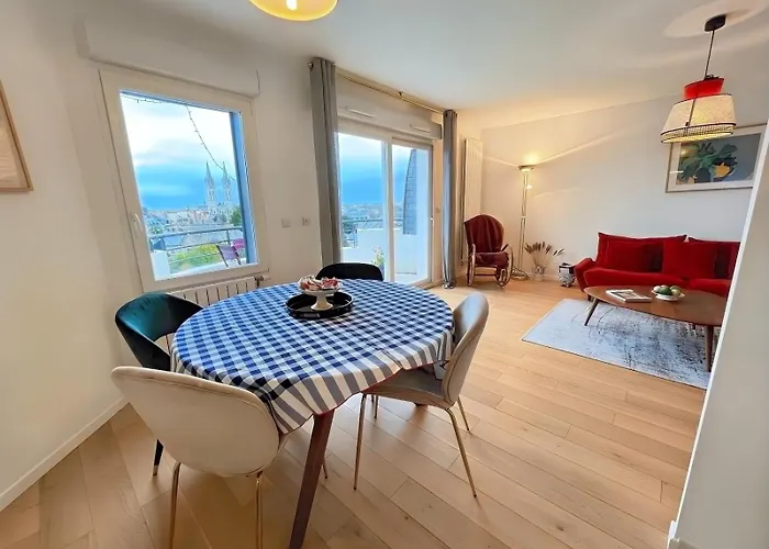 Calme Avec Balcon Prive & Vue Sur Apartman *